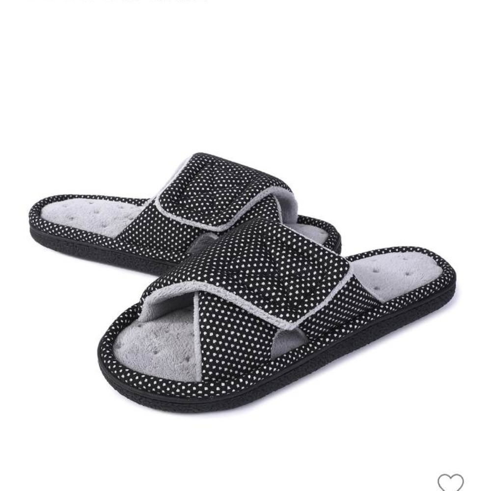 Unisex Slippers Soft Comfortable Adjustable Support Slides Size 9/10